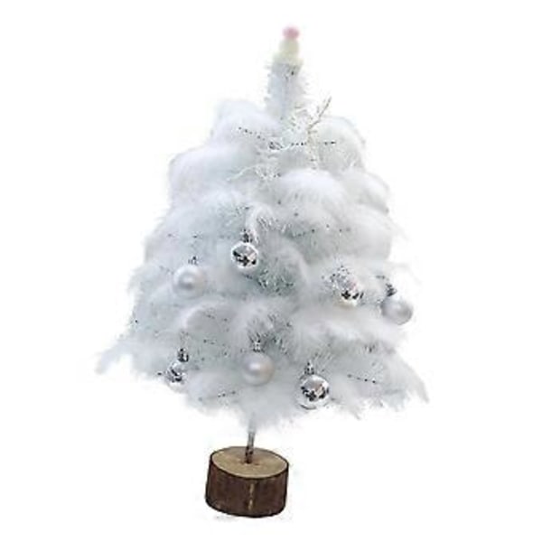 Mini Julgran Konstgjord Gran Födelsedagspresent Bordsdekoration för Helgdagar 45cm(60cm)