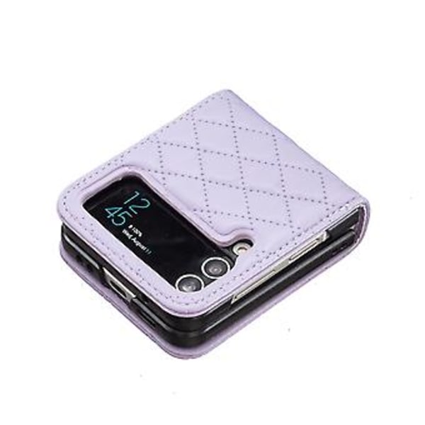 PU-fodral för Samsung Galaxy Z Flip4 (Lila)