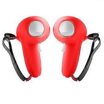VR Controller Hus Skin Blød og Holdbar Silikone Beskyttelsesærme med Joystick Caps til Q 3 grå( grå)
