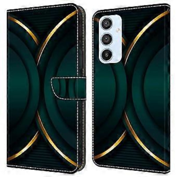 Plånboksfodral för Samsung Galaxy A54 5G, PU-läder 3D-mönstrat stativskyddande telefonfodral (Stil H)