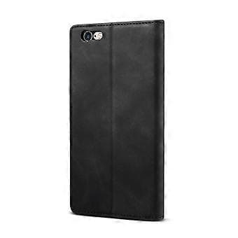 Lærveske for iPhone 6 / 6s (Svart)