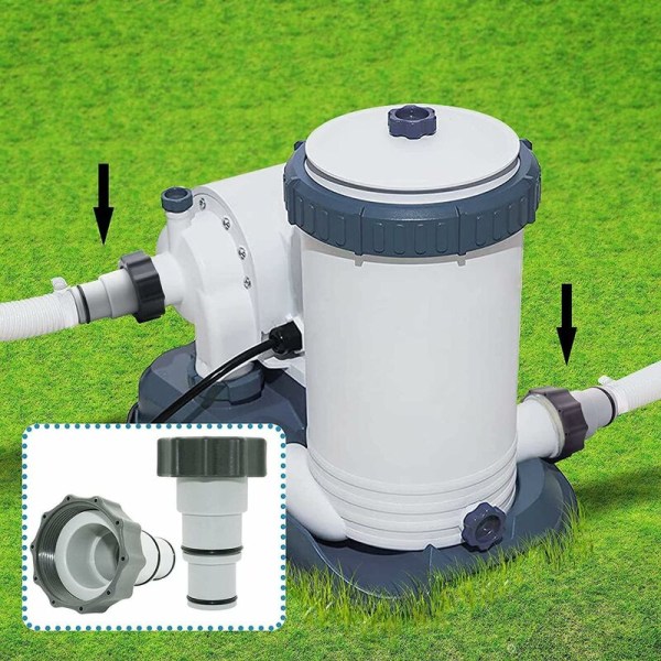 2-pack A-adapter för Intex pool, ersättningsadapter för slang