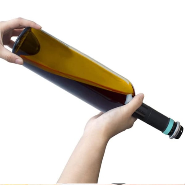 Vakuumpump för vin med 4 flaskproppar, rostfritt stål