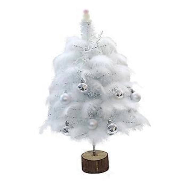 Mini Julgran Konstgjord Gran Födelsedagspresent Bordsdekoration för Helgdagar 45cm(60cm)