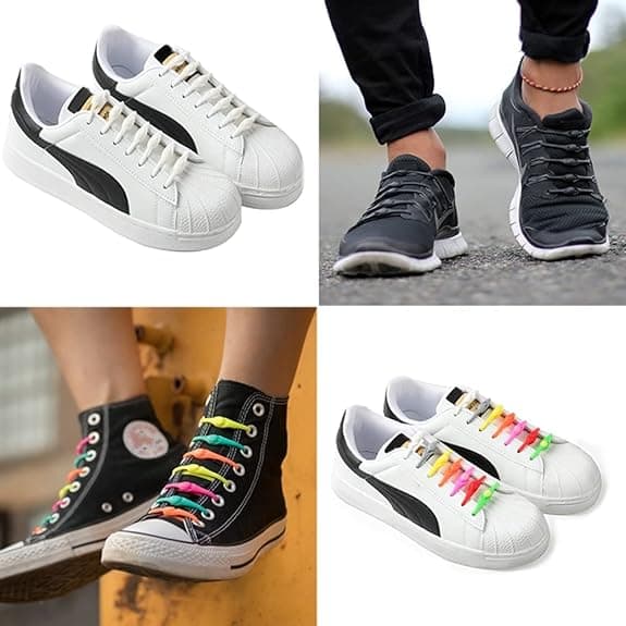 24 stycken elastiska silikonsnören, inga slipsnören för K
