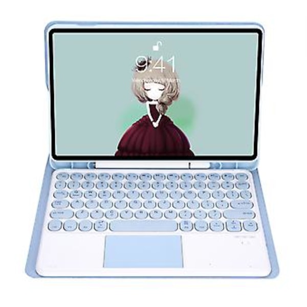 Tastatur PU-etui YA09B-A (Isblå)