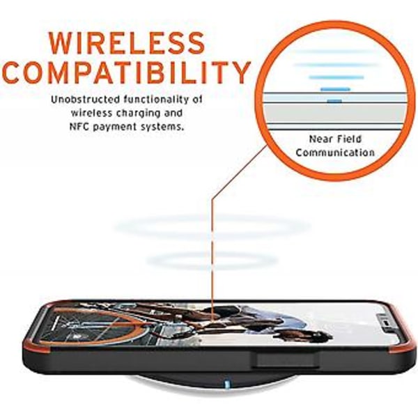 FOR Apple iPhone 12 PRO MAX  beskyttende etui (trådløs opladning kompatibel cover, knap-resistent mobiltelefon etui, ultra tynd buffer) - sort