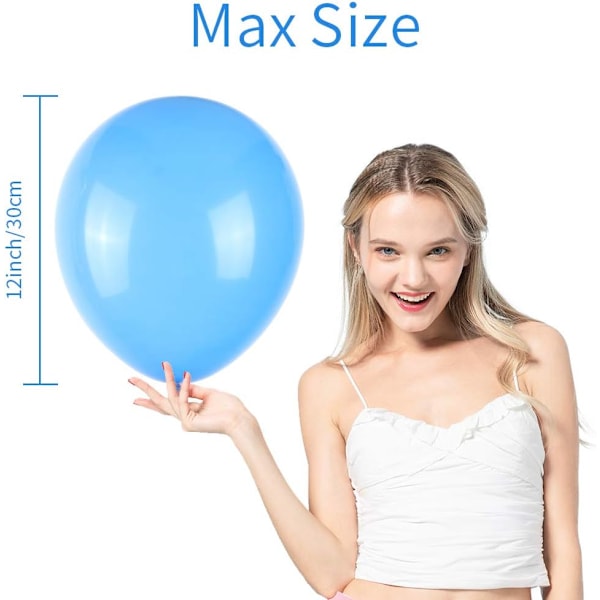200 st förtjockade ballonger, Ballonger i olika färger, Latex b