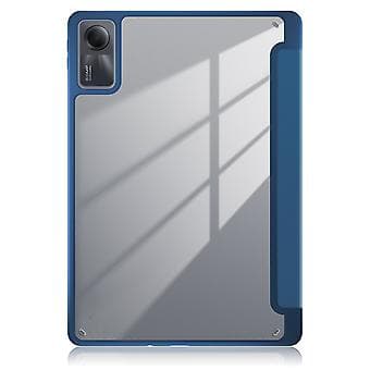 3-Facks Solid Färgad Tablettfodral För Xiaomi Redmi Pad SE (Mörkblå)