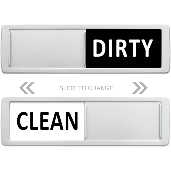 Diskmaskinsmagnet "Clean" / "Dirty" - Skrapsäker/Superstark