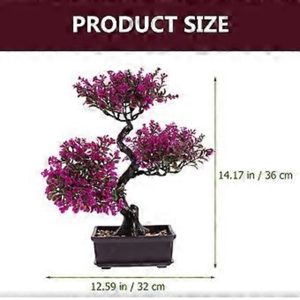 Kunstige potteplanter Skrivebord Falske potteplanter Bonsai Ornament til hjemmet