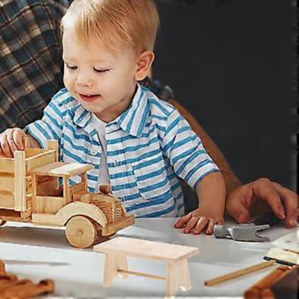 2 kpl Mini-talon pöytäkoriste Mini-huonekalumalli Puinen simuloitu teepöytämalli