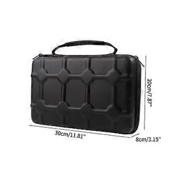 Klocklåda med 8 Fack Lyxiga Klockfodral Display Organizer Hållare Förvaringslådor för Män Portabel EVA Stötsäker Hållare (PU)