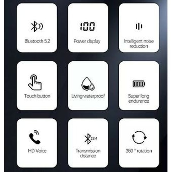 Langattomat Bluetooth Stereo Handsfree -kuulokkeet matkapuhelimelle ( )