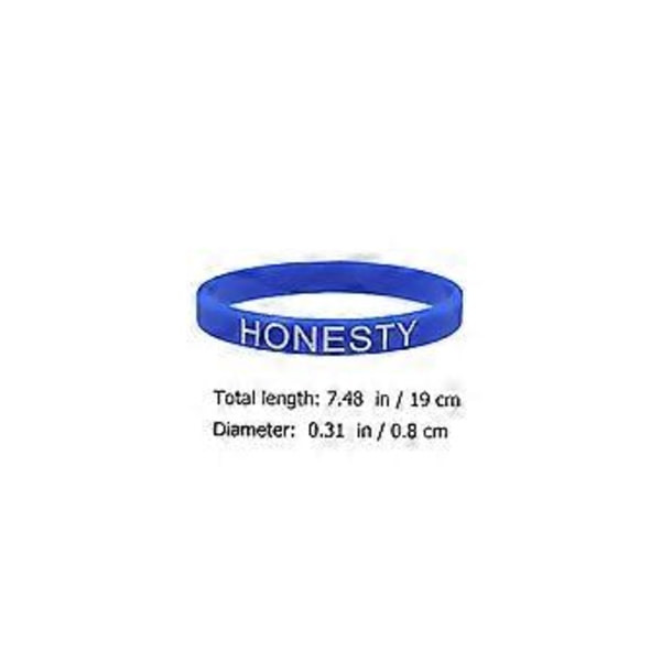 5 st Mod Visdom Tro Armband Engelska Motivationsarmband (Blandade Färger)