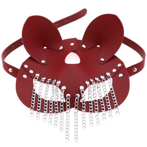 (röd)Kvinnors Halloween Mask Halloween Catwoman Mask, Kvinnors Sexiga Maskerad Mask Venetiansk Mask, Bla