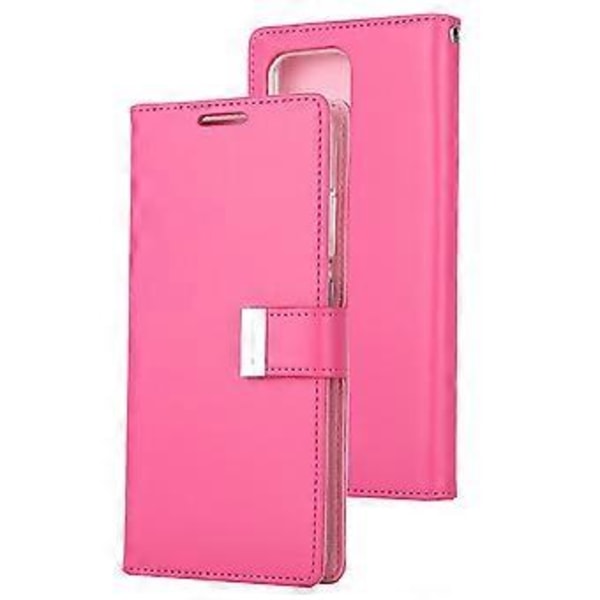Läderfodral för Galaxy S20 Ultra (Rosa Röd)