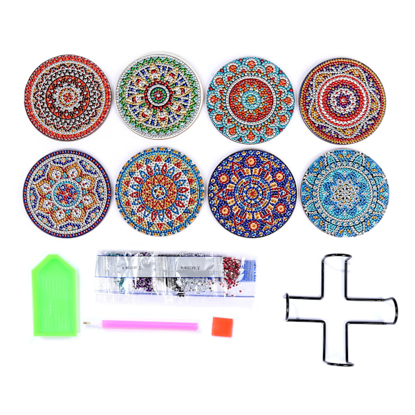 Timanttimaalaus Alunen Jalustalla DIY Mandala Alunen 5D Timantti