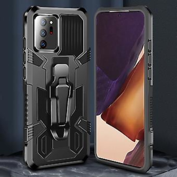 Samsung Galaxy Note20:lle iskunkestävä PC + TPU -kotelo (Punainen)
