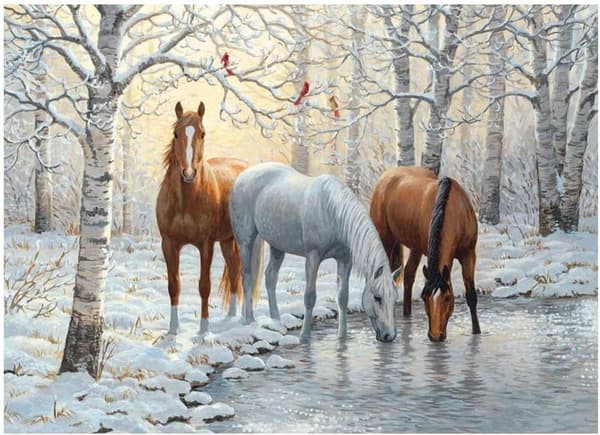 5D Diamantmaleri Hest 30x40cm (Stil 12)
