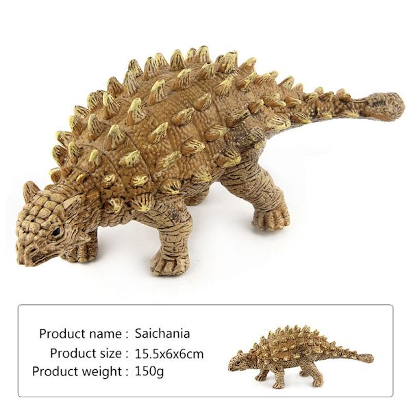 Dinosaurie Ankylosaurus Figur, Flerfärgad