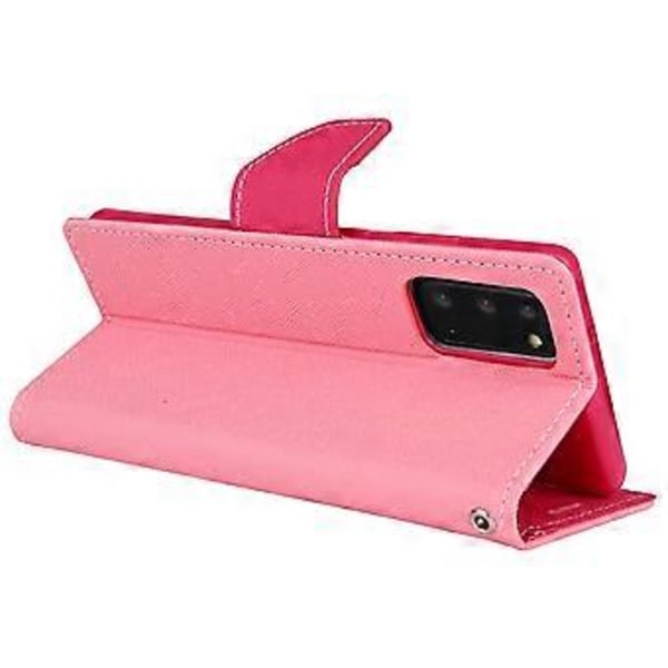 Lærveske til Samsung Galaxy Note20 (Rosa)
