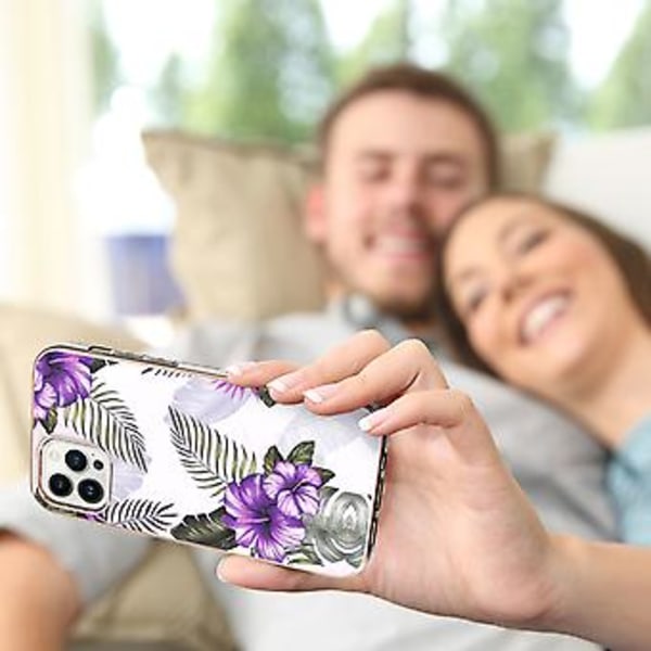 Elektroplettert TPU-etui for iPhone 15 Pro Max (Lilla)