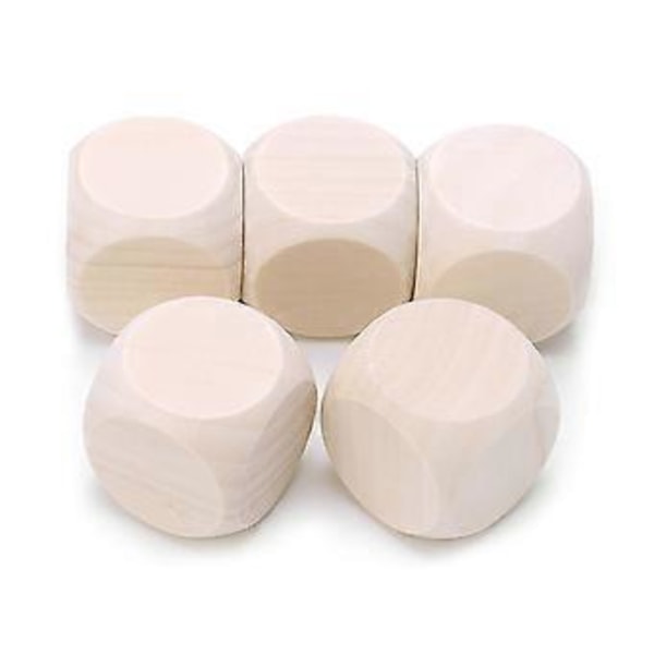Pinoamispalikat Pulmapeli Nopat Lelut, Luonnolliset Viimeistelemättömät Taideaskartelut DIY Palikka (25mm)