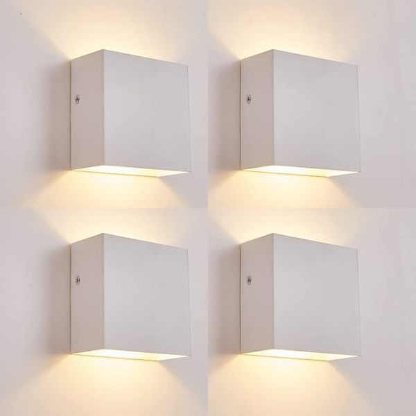 4 kpl LED-seinävalaisinta sisätiloihin, 3000 K:n seinävalaisimet sisätiloihin, 6 W:n LED-seinävalaisimet