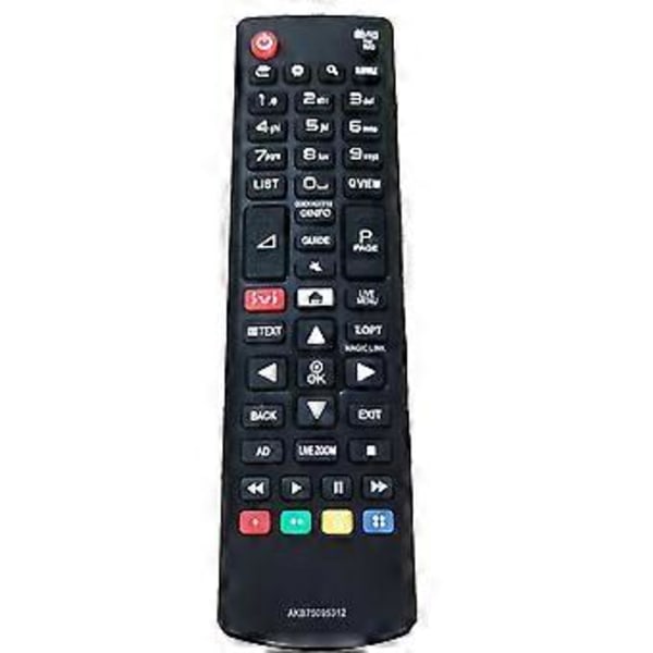Uusi AKB75095312 LG Smart TV -kaukosäädin ivi-painikkeella 43UJ634V-Zd 28LK480U
