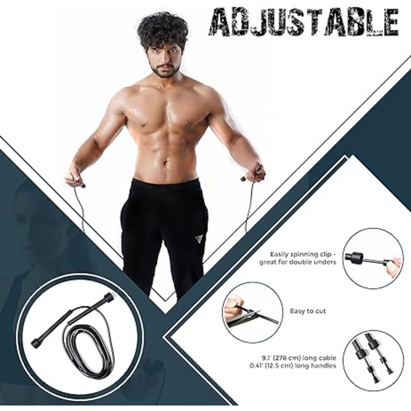 Skipping rope adult for Home Exercise & Body Fitness men, women a