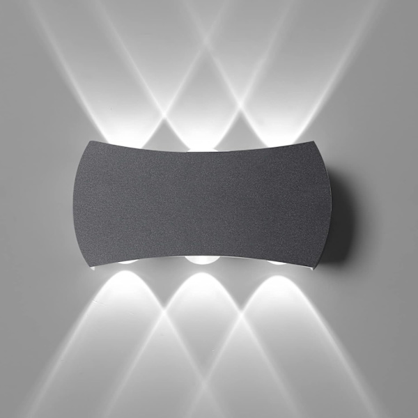 LED indendørs væglampe 12W, udendørs væglampe IP65 vandtæt 120