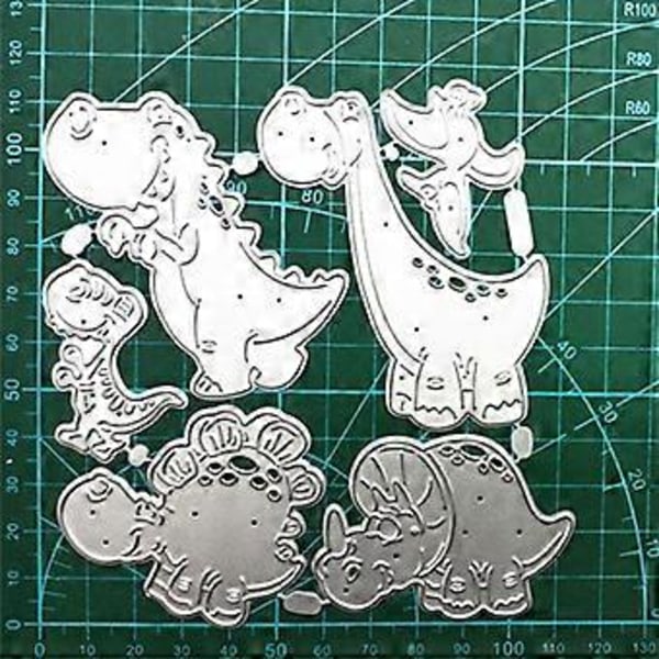 Dinosaurie Metallstansar Scrapbooking Schabloner Stansar Kort Prägling DIY