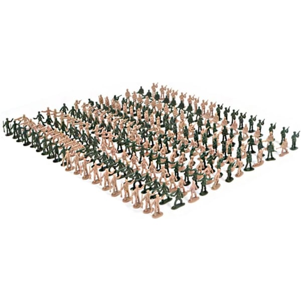 360 st militära actionfigurer set, plastarmé leksakssoldater S