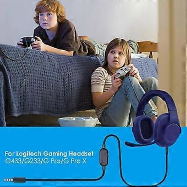 Vaihtojohto GPRO X G233 G433 kuulokkeille - Punottu äänikaapeli (Punainen)