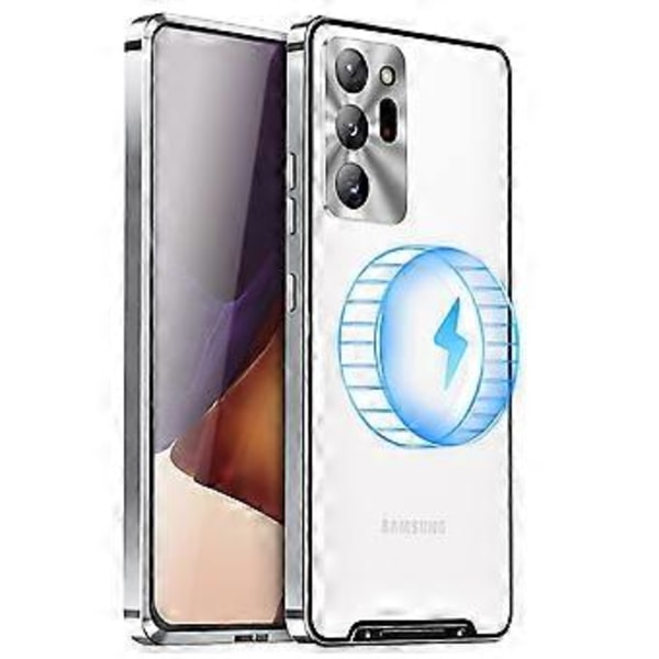 Kova magneettinen suojakotelo objektiivin suojakalvolla Samsung Galaxy S23 Ultra Plus -puhelimelle