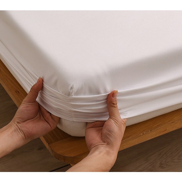 Visuel 137 * 190+35cm - Madrass cm, hvid, Madrassbeskyttelse C