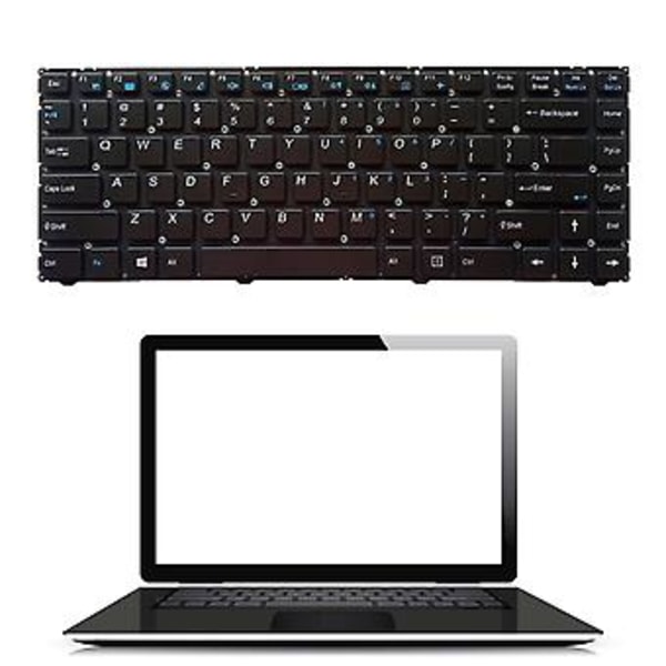 US Tastatur uten Bakgrunnsbelysning For CLEVO W940 MP-12R76NW-4302 6-80-W9400-060-1