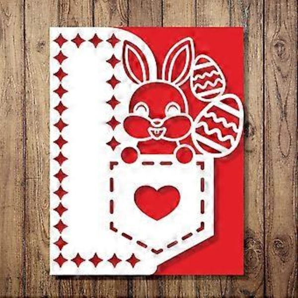 Påskehare Metal Skæreforme Stencil DIY Scrapbooking Album Papir Kort Skabelon Form Prægning Håndværk Dekoration