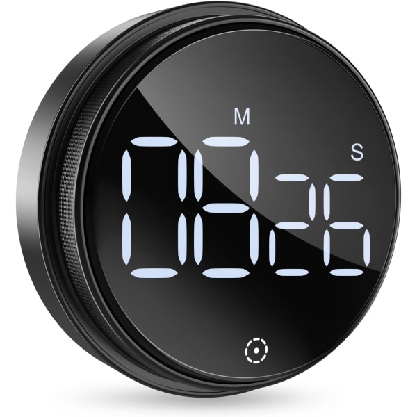 Digital kjøkken timere, 3 tommers LED digital timer, magnetisk nedtellingstimer for klasserom trening te