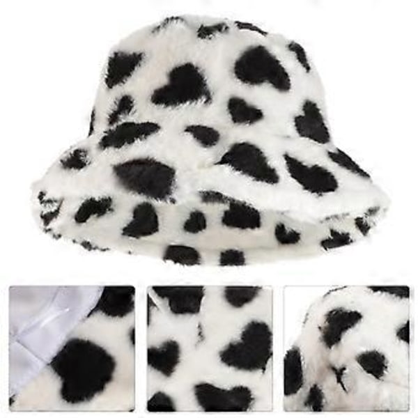 Bucket Hats Dam Fuzzy Bucket Hat Varm Fiskehatt Vinter Varm Hatt Fuzzy Fiskehatt Campinghatt