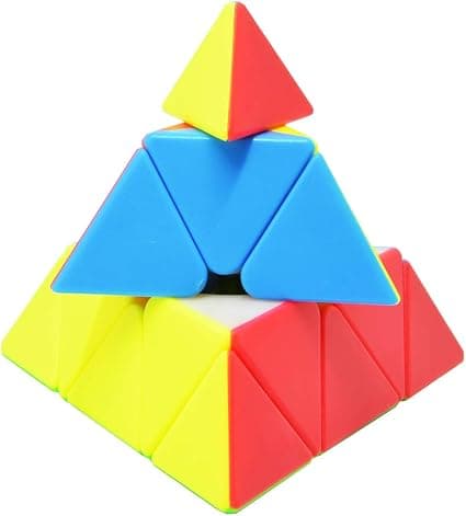 3x3 Ingen klistremerker, trekantkuber 3x3x3 hastighetskuber julegave