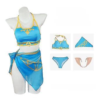 Princess Linkzelda Baddräkt Cosplay (S)
