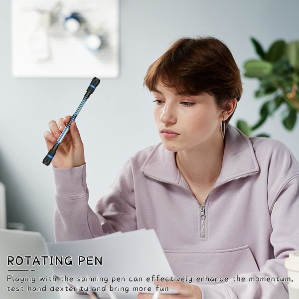 Roterande penna (slumpmässig färg), roterande fingerpennor Roterande kulpoi