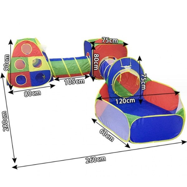 5 in 1 Pop Up -lasten tunneliteltta, lasten leikkitalo, jossa on personoitu sisä-/ulkotilojen ponnahdusikkunat Ba