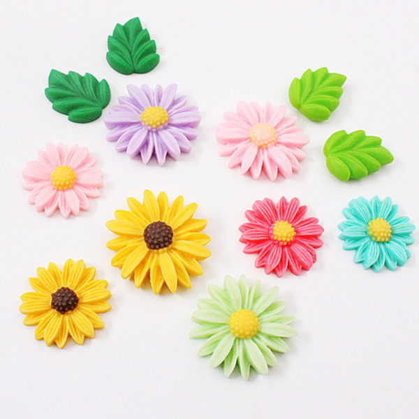 12 kappaletta Daisy Flower -jääkaappimagneettia värikäs kukka jääkaappi