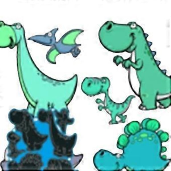 Dinosaurie Metallstansar Scrapbooking Schabloner Stansar Kort Prägling DIY