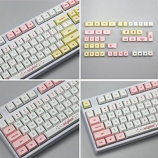 146 Taster DYE-SUB Keycap XDA Macaron Taster for Mekaniske Tastaturbrytere