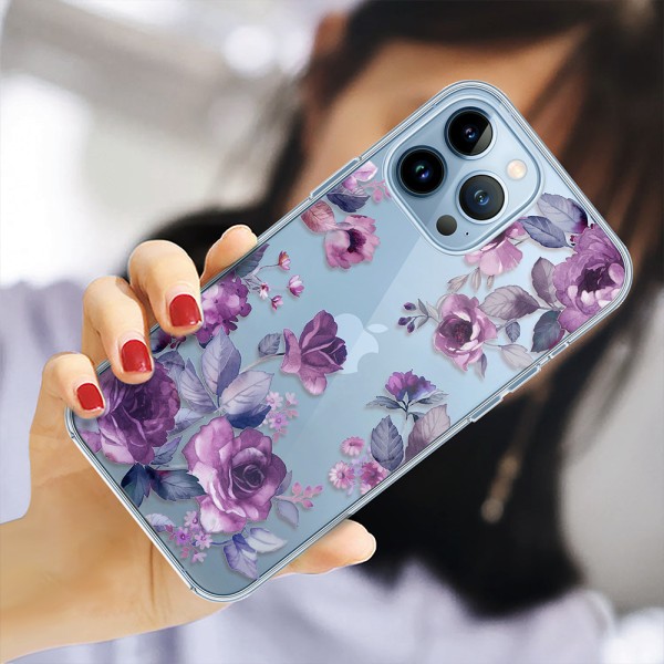 Etui kompatibel med iPhone 14PRO MAX（Stil 4）, Transparent Silic