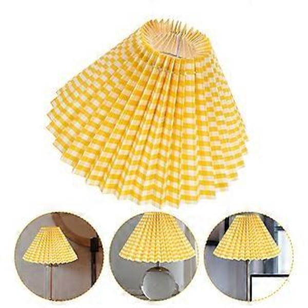 Liten Lampskärm Plisserad Hushållslampskärm Bordslampa Lampskärmstillbehör